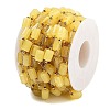 Handmade Column Synthetic Amber Beaded Chains CHS-P019-10G-3