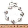 304 Stainless Steel Spiral Shell Shape Link Bracelets for Women BJEW-L706-04P-5