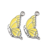304 Stainless Steel with Enamel Charms STAS-L022-400P-03-1