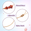 12pcs 12 styles Natural & Synthetic Mixed Gemstone Chips Braided Bead Bracelets Set BJEW-TA0001-14-3