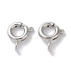 Rack Plating Brass Spring Ring Clasps KK-F090-22P-1