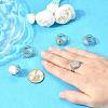 Tarnish Resistant Stainless Steel Cuff Ring Findings LS-PW-WG67428-05-2