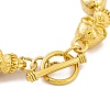 Halloween PVD Vacuum Plating 304 Stainless Steel Skull Link Chain Bracelets for Women Men BJEW-L461-03G-02-3