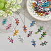 48Pcs 12 Colors UV Printed Alloy Connector Charms FIND-HY0003-03-5