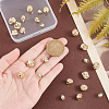 24Pcs 4 Style Brass Beads KK-PH0006-16-3