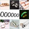 18pcs 6 Style 304 Stainless Steel Grooved Finger Ring Settings STAS-UN0040-58-7