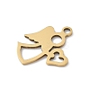 201 Stainless Steel Pendants STAS-S157-01D-G-2