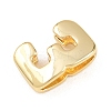 Number 3 Brass Beads KK-B167-B167-26G-03-2