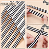 50 Yards Polyester Stripe Ribbons SRIB-WH0011-157B-4