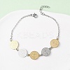Religion 304 Stainless Steel Link Bracelets for Women BJEW-F524-03GP-1