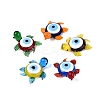 Handmade Lampwork Turtle with Evil Eye Figurine Display Decorations LAMP-N034-25-1