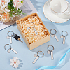 30Pcs 201 Stainless Steel Open Cuff Finger Ring KEYC-OC00004-4