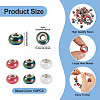 150Pcs Opaque Resin European Beads RESI-TA0004-72B-4