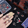20Pcs 10 Styles Gothic Alloy Enamel Pendants FIND-SC0021-76-3