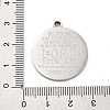 Anti-Tarnish 201 Stainless Steel Pendants STAS-R002-10P-3