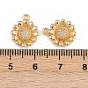 Brass Micro Pave Cubic Zirconia Charms KK-F910-20G-3