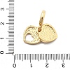 Rack Plating Brass Red Enamel European Dangle Charms KK-Q017-34G-3
