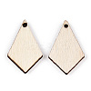 Unfinished Natural Poplar Wood Pendants WOOD-S045-112-1-3
