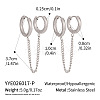 304 Stainless Steel Double Hoop Earrings for Women XJ9052-2-2