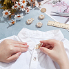 4Pcs Alloy Rhinestone Cufflinks HJEW-NB00217-3
