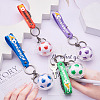 Soccer Keychain Cool Soccer Ball Keychain with Inspirational Quotes Mini Soccer Balls Team Sports Football Keychains for Boys Soccer Party Favors Toys Decorations JX297D-5