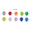 Bicone AB Color Plated Eco-Friendly Transparent Acrylic Beads TACR-CJ0001-12-2