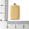 Ion Plating(IP) 304 Stainless Steel Pendants STAS-D025-06G-02-3