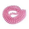 Transparent Glass Imitation Cat Eye Beads Strands GLAA-Q110-01B-13-2