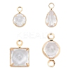 80Pcs 4 Styles Brass Cubic Zirconia Charms Sets ZIRC-YW0001-27-1