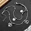 304 Stainless Steel Multi-strand Bracelets BJEW-Q038-08P-1