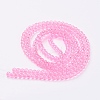 1 Strand Transparent Crackle Glass Round Beads Strands X-CCG-Q001-4mm-02-2