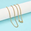 304 Stainless Steel Rope Chain Necklaces X-NJEW-R223-14-1