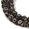 Tibetan Style dZi Beads G-K166-02-8mm-L3-01-4