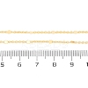 1MM Brass Cable Chain Necklace for Women Men KK-P302-02G-5