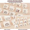 200Pcs 20 Patterns Cotton Sewing Labels FIND-NB0001-44-4
