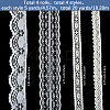 4 Styles Polyester Lace Trim OCOR-GF0005-25D-2