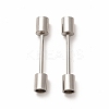 Non-Tarnish 201 Stainless Steel Screw Clasps STAS-G305-02P-1