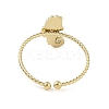304 Stainless Steel Open Cuff Rings for Women RJEW-H229-02G-01-3