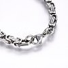 Tarnish Resistant 201 Stainless Steel ID Bracelets BJEW-F331-07P-4
