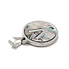304 Stainless Steel with Paua Shell Pendants STAS-G268-02V-P-3