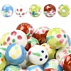 20Pcs 4 Colors Handmade Porcelain Beads PORC-YW0001-21-1