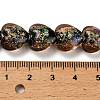 Handmade Dichroic Foil Glass Beads Strands DICH-U001-03B-4