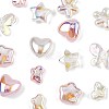 16Pcs 8 Styles UV Plating Plastic Imitation Pearl Beads KY-FS0001-47-3