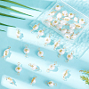 36Pcs 3 Styles Grade AA Natural Cultured Freshwater Pearl Connector Charms with Golden Tone Alloy Slices FIND-BC0004-55-4