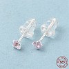 Cubic Zirconia Diamond Stud Earrings LS-STER-M105-01A-S-5
