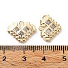 Rack Plating Brass Micro Pave Cubic Zirconia Pendants KK-K333-94G-3