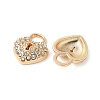 Alloy Crystal Rhinestone Pendants PALLOY-E775-17G-2