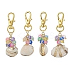 4Pcs Shell Pendant Decorations HJEW-JM03085-2
