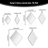210Pcs 3 Styles Adhesive Acrylic Cabochons Sheets DIY-PH0022-93A-2