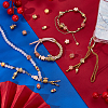 36Pcs 9 Styles Alloy Enamel European Beads ENAM-GA0001-15-4